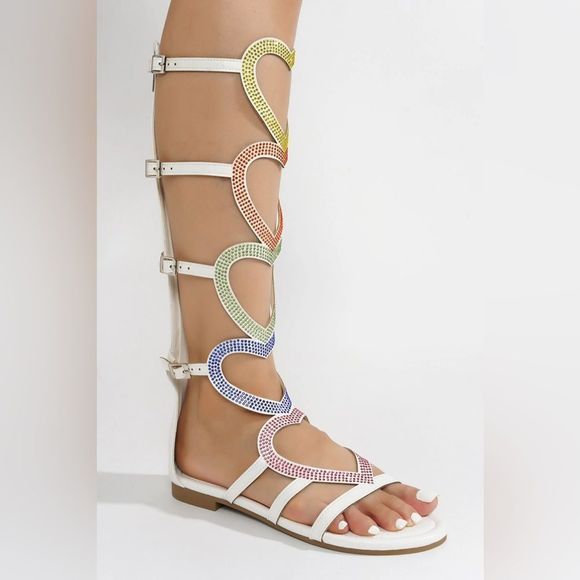 Cape Robbin Multicolor Gladiator Sandals - Picture 3 of 3